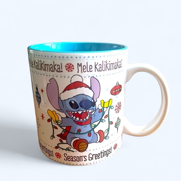 NWOT Stitch Disney Holiday Christmas Mug - Picture 1 of 4